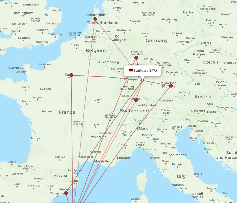 STR-PMI flight routes