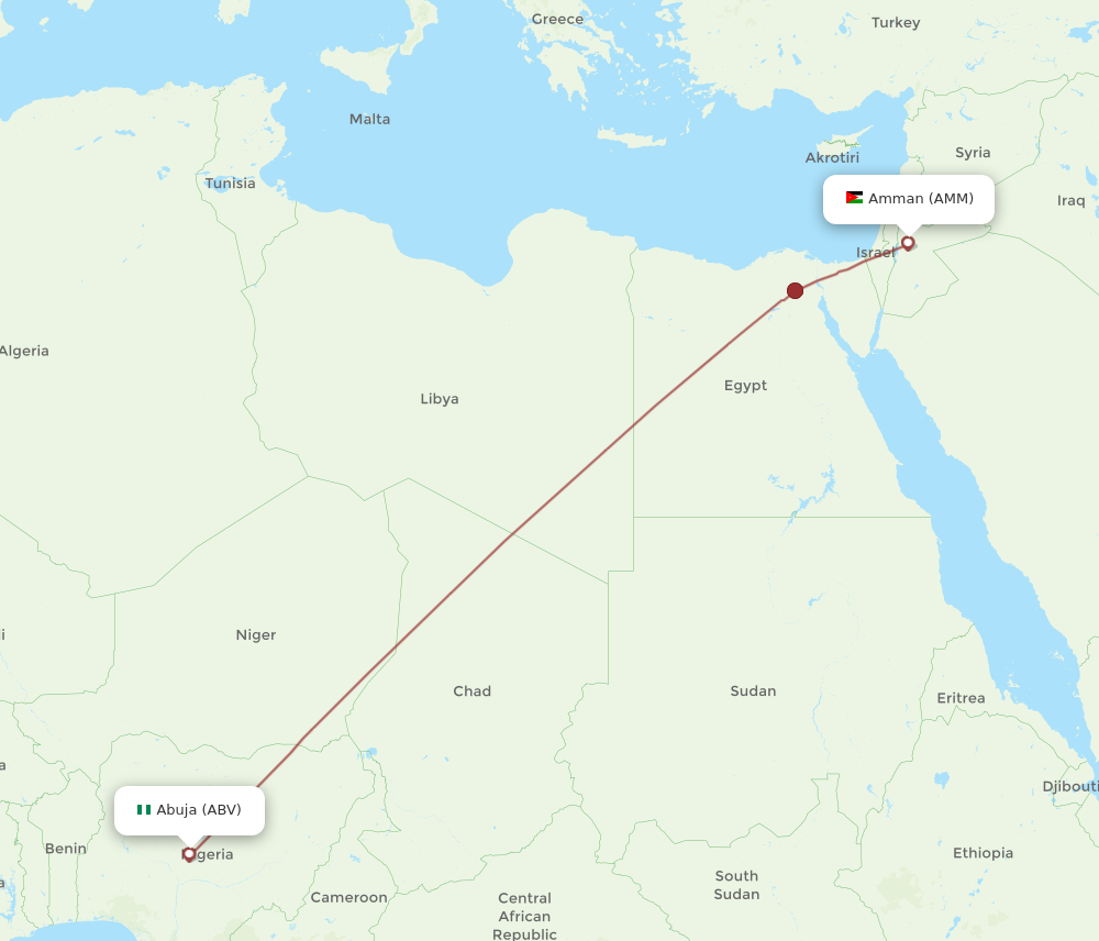 All Flight Routes From Amman To Abuja Amm To Abv Flight Routes