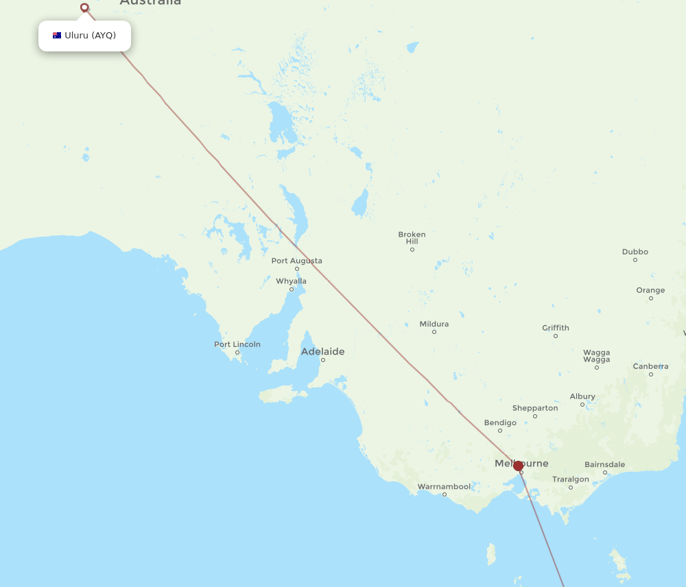 Flights From Ayers Rock To Hobart Ayq To Hba Flight Routes