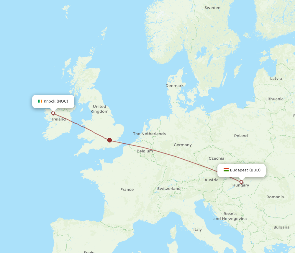 Flights From Budapest To Knock BUD To NOC Flight Routes