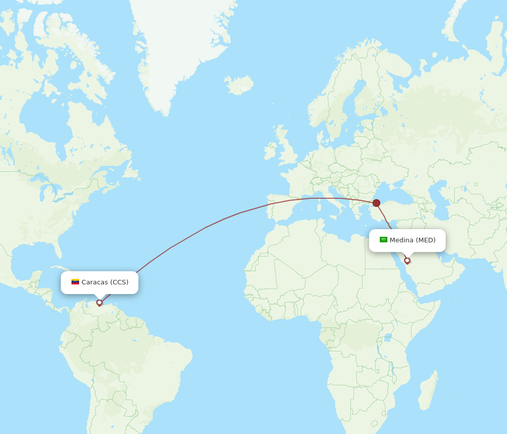 Flights From Caracas To Madinah CCS To MED Flight Routes