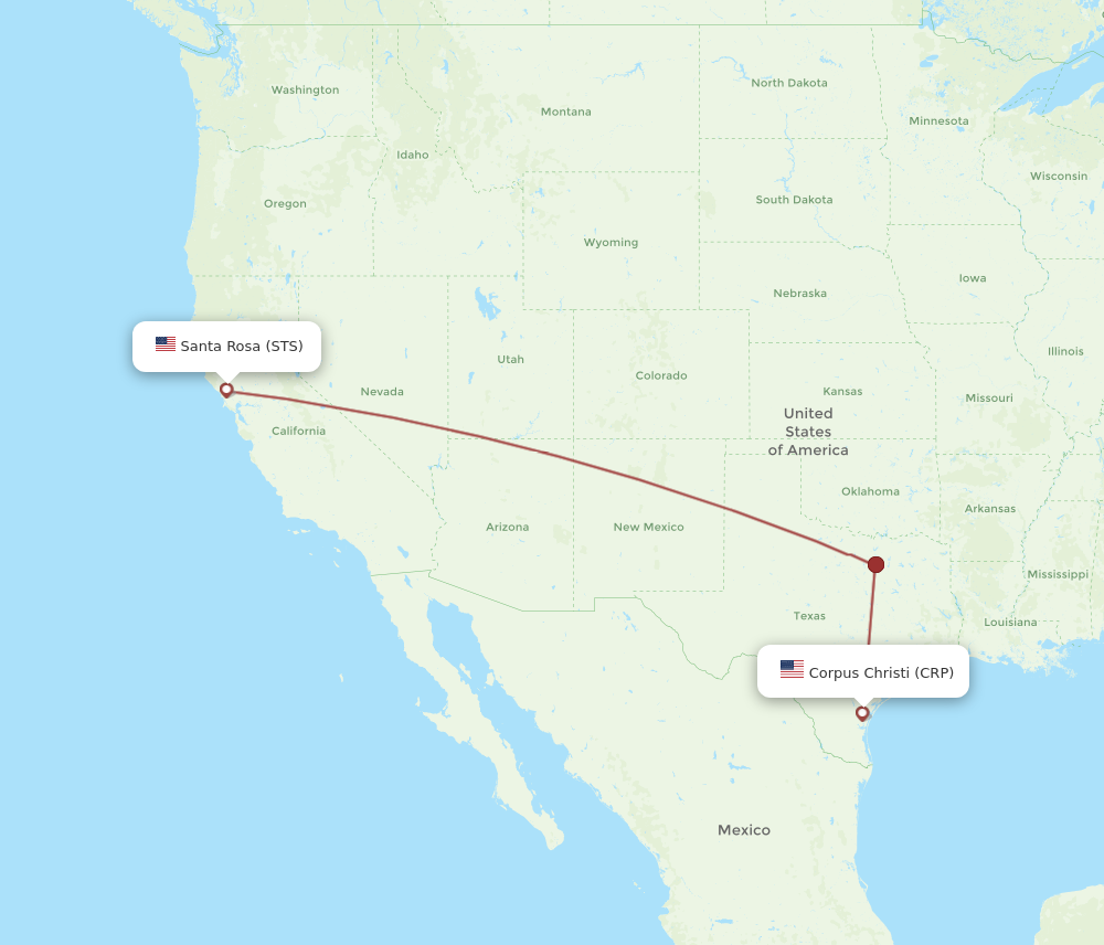 Flights From Corpus Christi To Santa Rosa CRP To STS Flight Routes