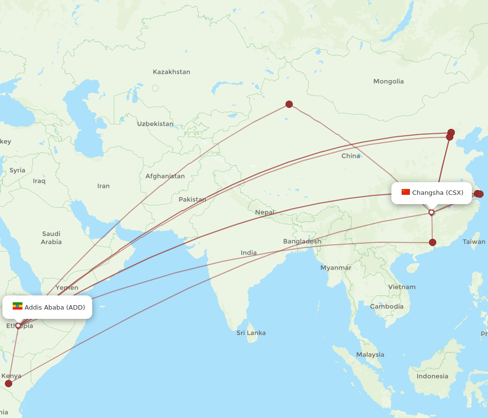 Flights From Changsha To Addis Ababa Csx To Add Flight Routes