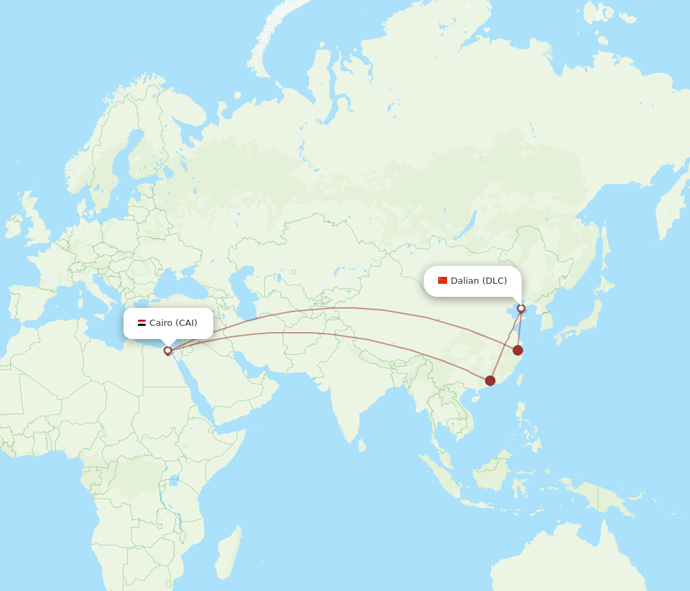 All Flight Routes From Dalian To Cairo Dlc To Cai Flight Routes