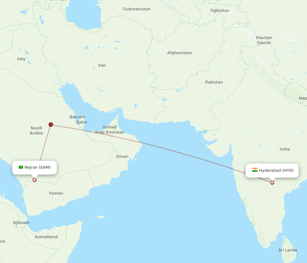 All Flight Routes From Nejran To Hyderabad Eam To Hyd Flight Routes