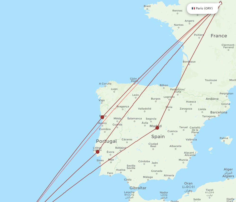 All Flight Routes From Funchal To Paris Fnc To Ory Flight Routes