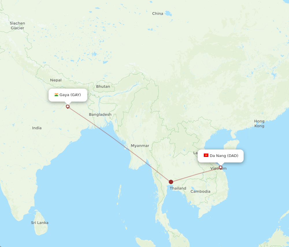 Flights From Da Nang To Gaya Dad To Gay Flight Routes