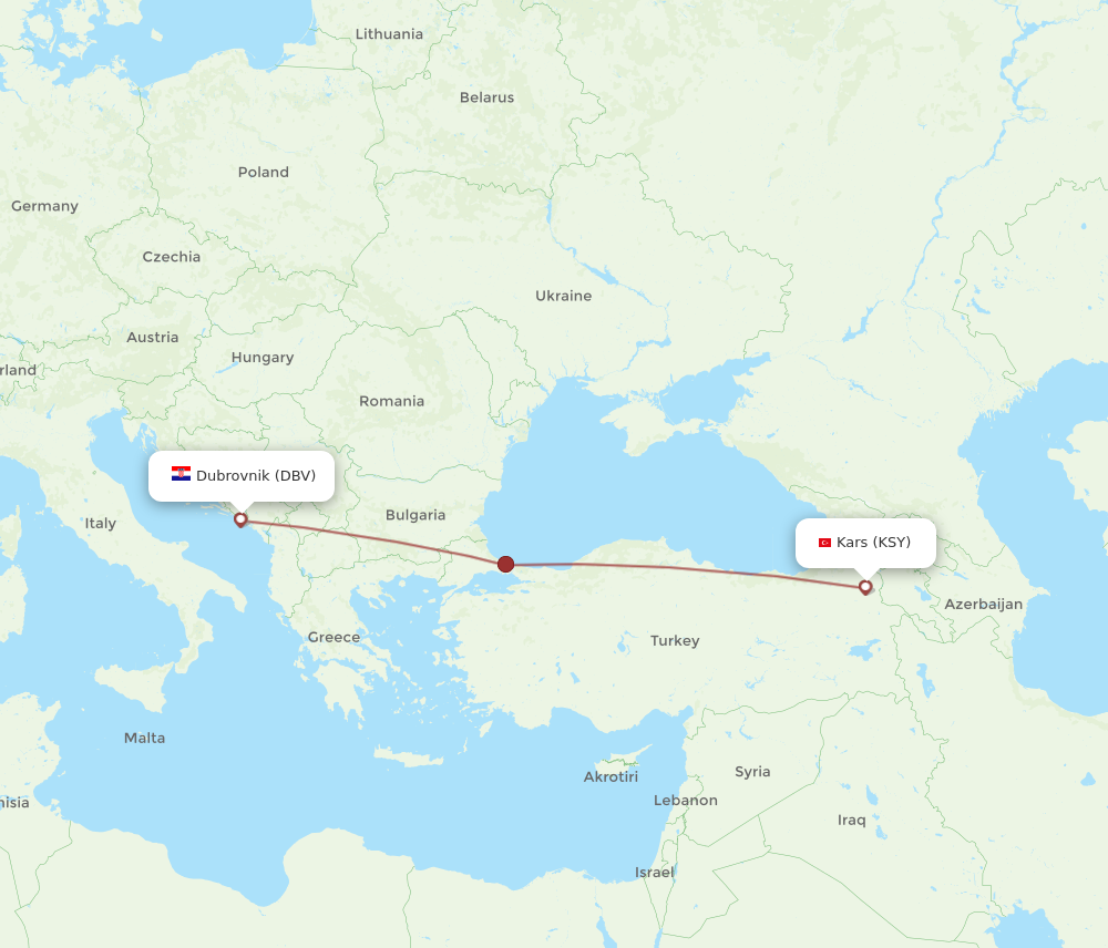 Flights From Dubrovnik To Kars Dbv To Ksy Flight Routes