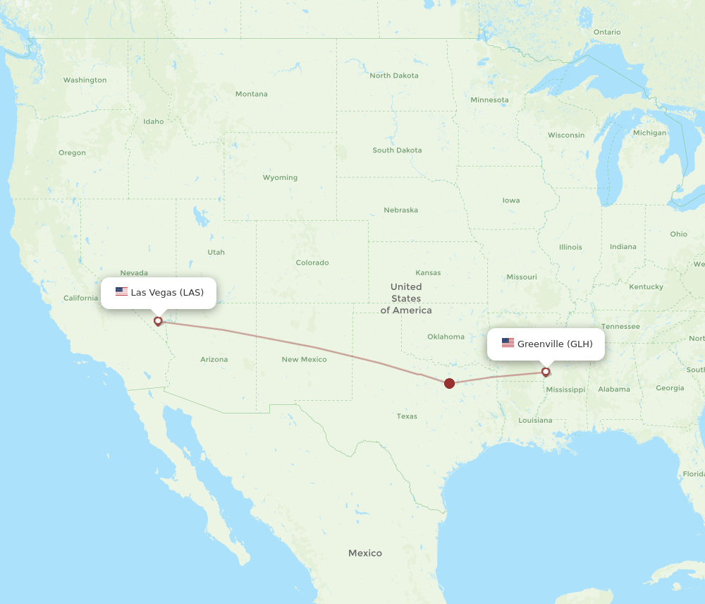 All Flight Routes From Las Vegas To Greenville Las To Glh Flight Routes