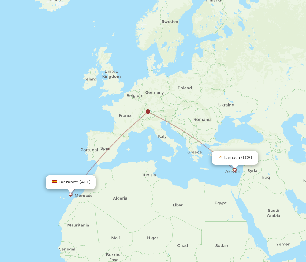 Flights From Larnaca To Lanzarote Lca To Ace Flight Routes