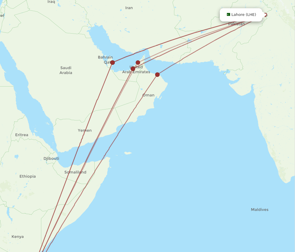 All Flight Routes From Zanzibar To Lahore Znz To Lhe Flight Routes