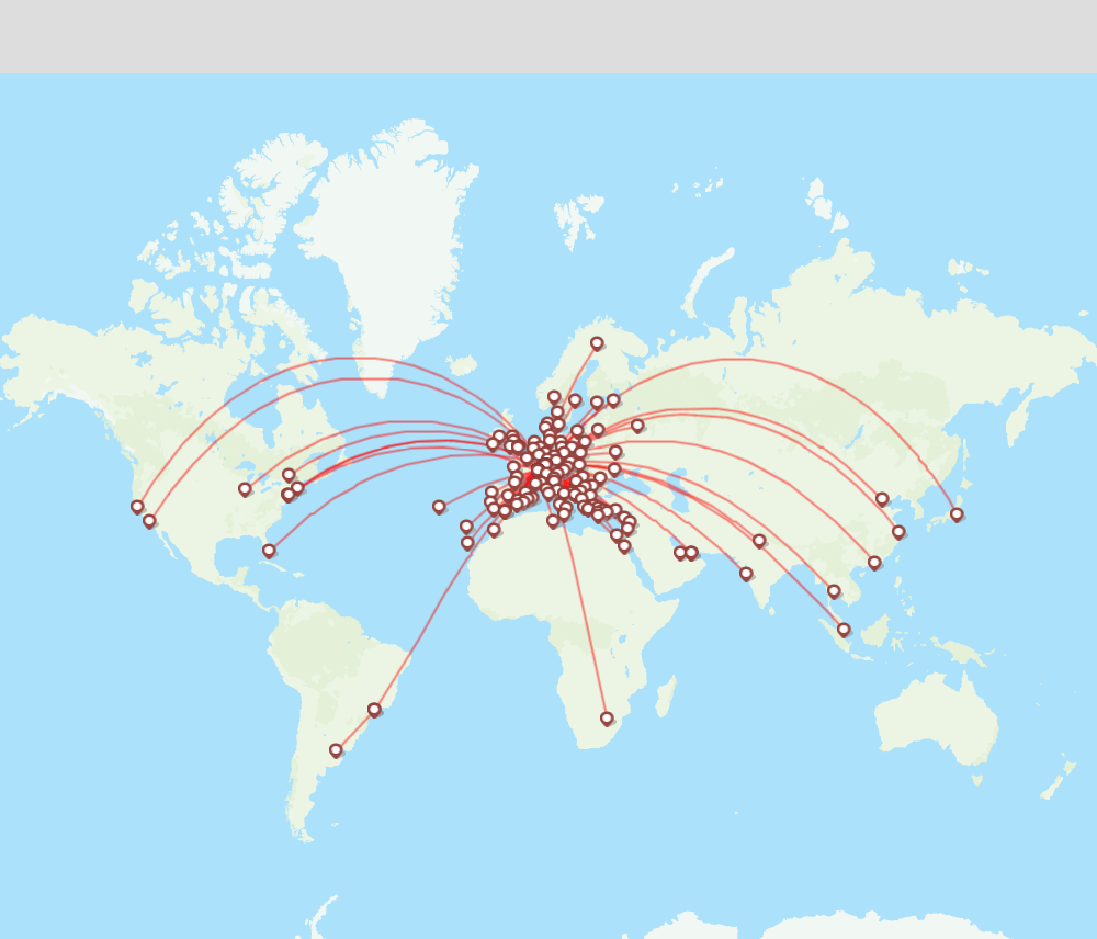 Swiss Airline Routes Lx Map Flight Routes