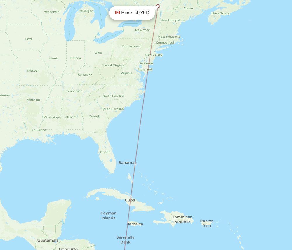 Flights From Montreal To Maracaibo YUL To MAR Flight Routes