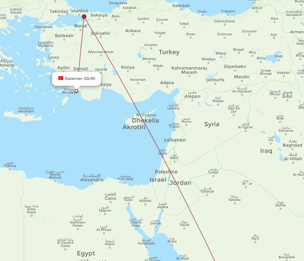 All Flight Routes From Madinah To Dalaman Med To Dlm Flight Routes