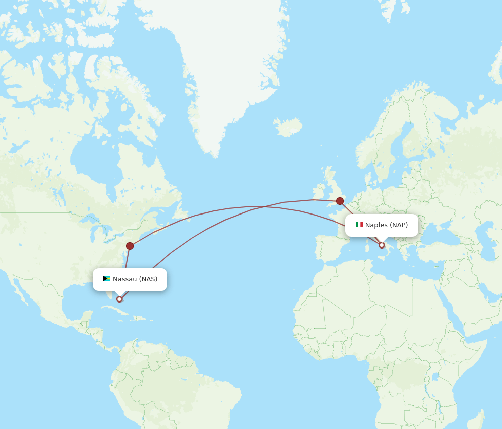 Flights From Naples To Nassau Nap To Nas Flight Routes