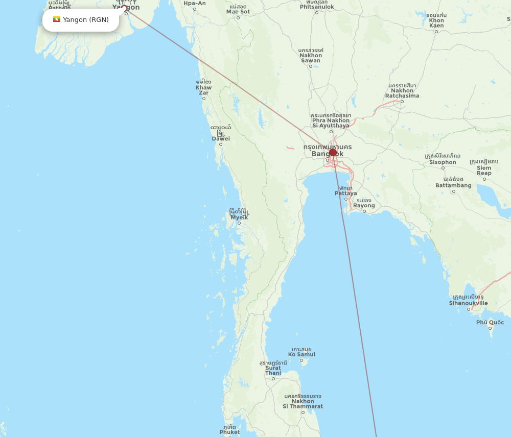 Flights From Narathiwat To Yangon NAW To RGN Flight Routes