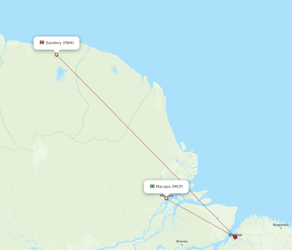 Flights From Macapa To Paramaribo Mcp To Pbm Flight Routes