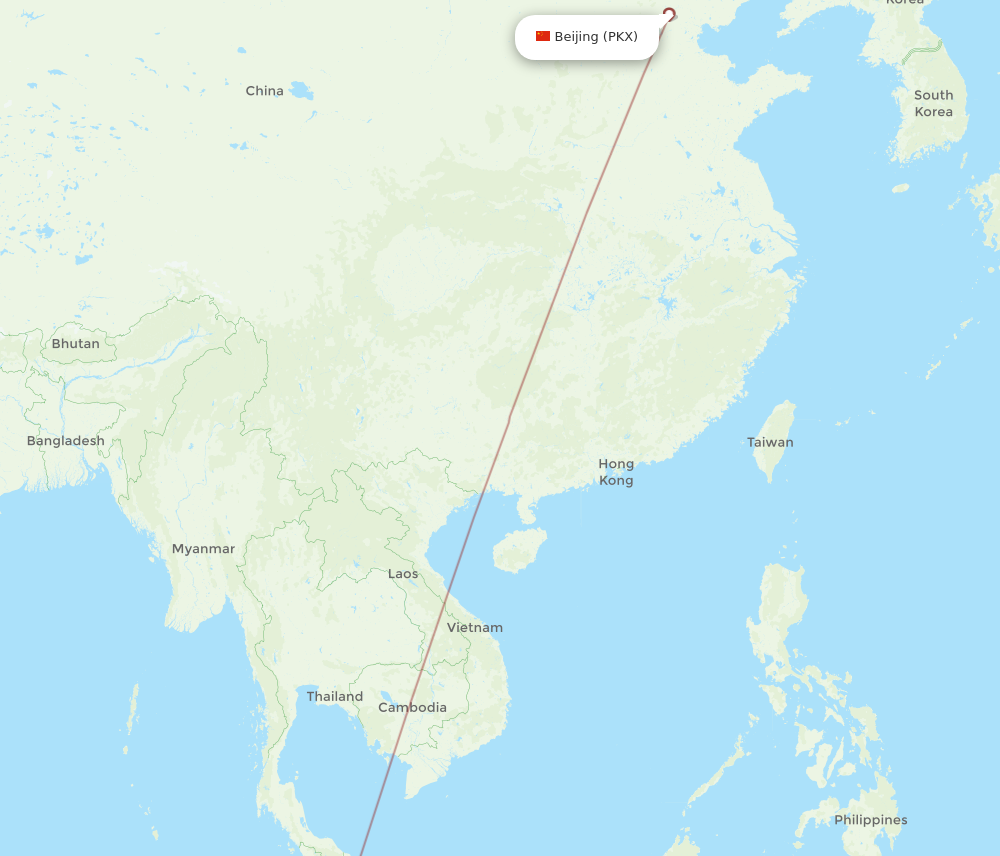 All Flight Routes From Pekanbaru To Beijing PKU To PKX Flight Routes