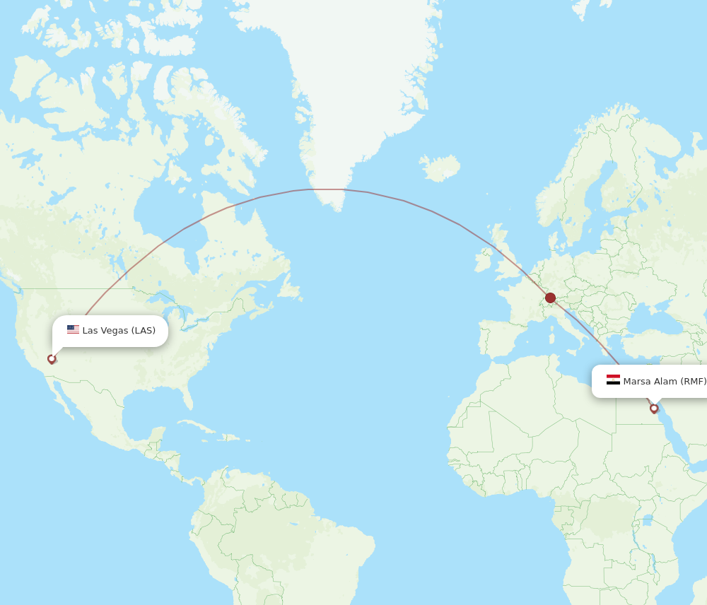 All Flight Routes From Marsa Alam To Las Vegas Rmf To Las Flight Routes