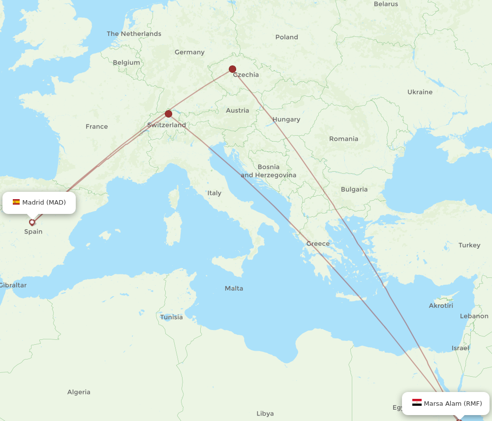 Flights From Marsa Alam To Madrid RMF To MAD Flight Routes