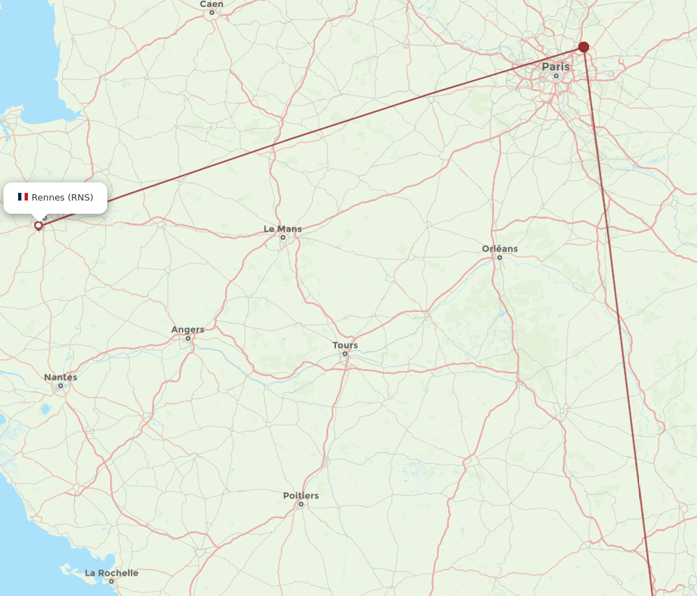 Flights From Rennes To Clermont Ferrand RNS To CFE Flight Routes