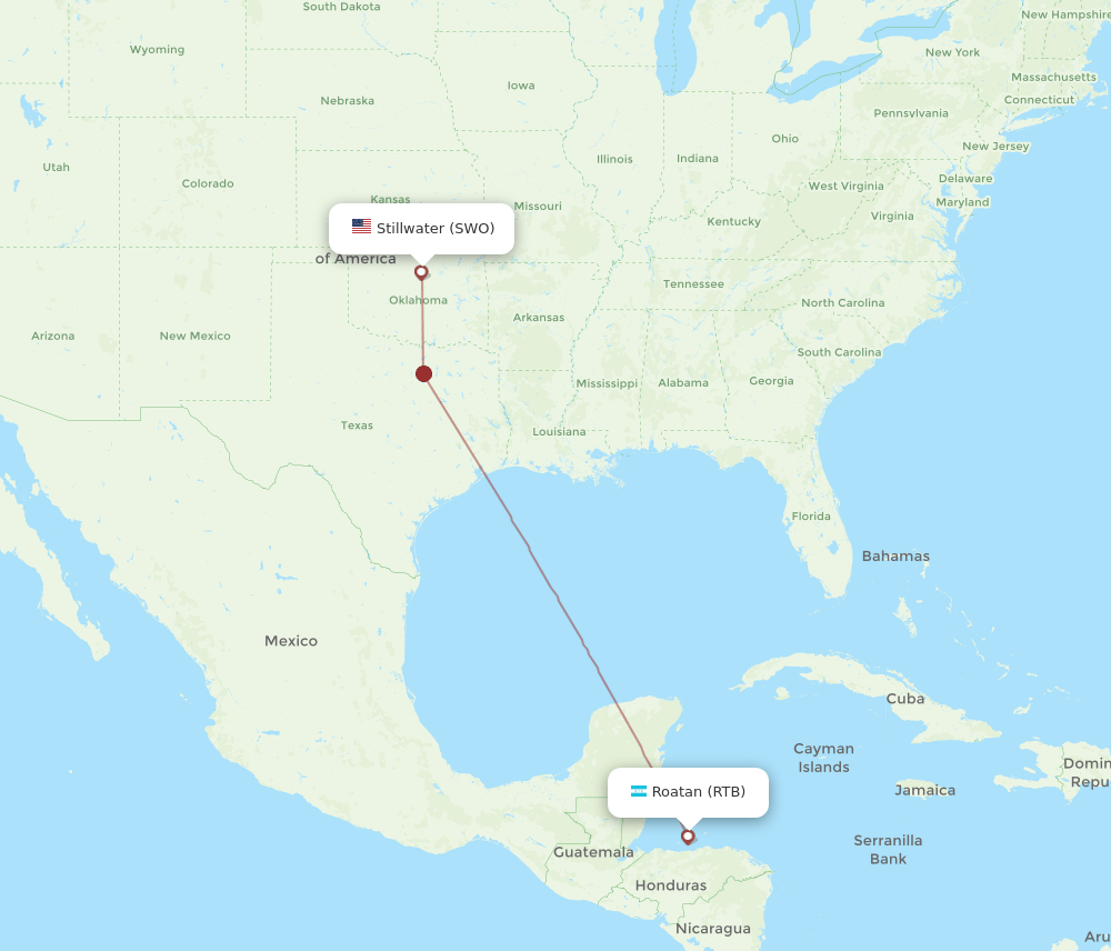 Flights From Roatan To Stillwater Rtb To Swo Flight Routes