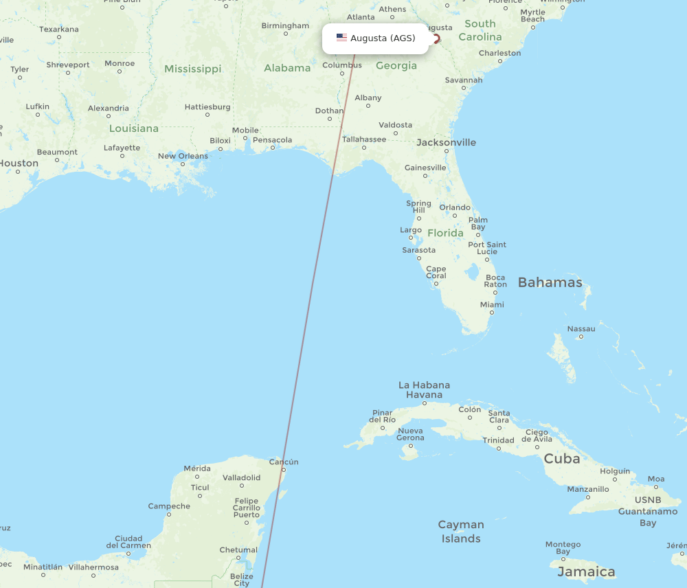 Flights From San Pedro Sula To Augusta SAP To AGS Flight Routes