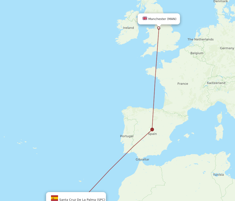 Flights From Santa Cruz De La Palma To Manchester Spc To Man Flight