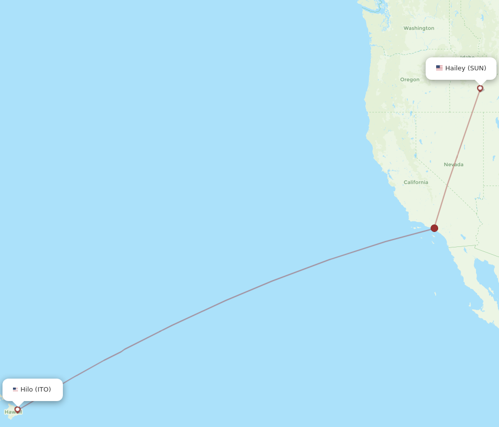 Flights From Hilo To Sun Valley Ito To Sun Flight Routes