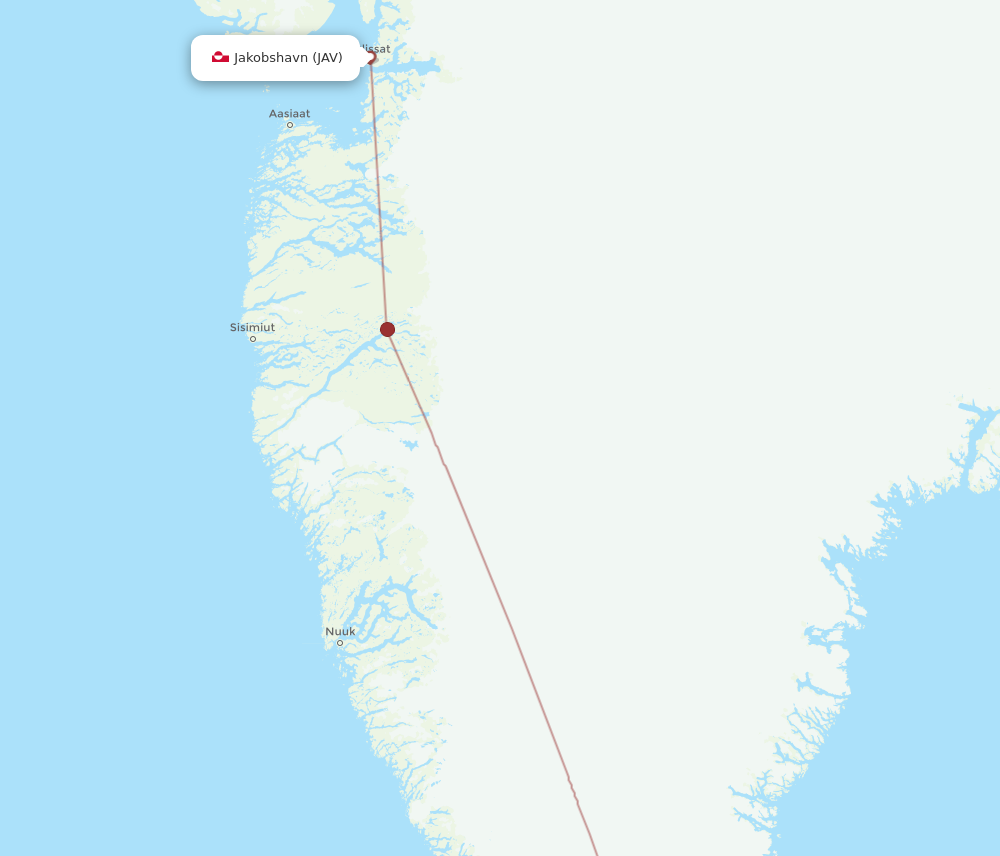 Flights From Narsarsuaq To Ilulissat Uak To Jav Flight Routes