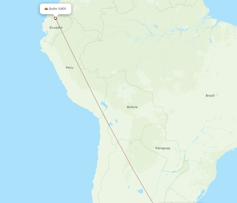 Flights From Punta Del Este To Quito PDP To UIO Flight Routes