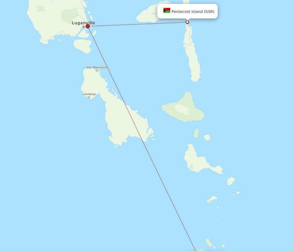 All Flight Routes From Port Vila To Arongbwaratu Vli To Ssr Flight