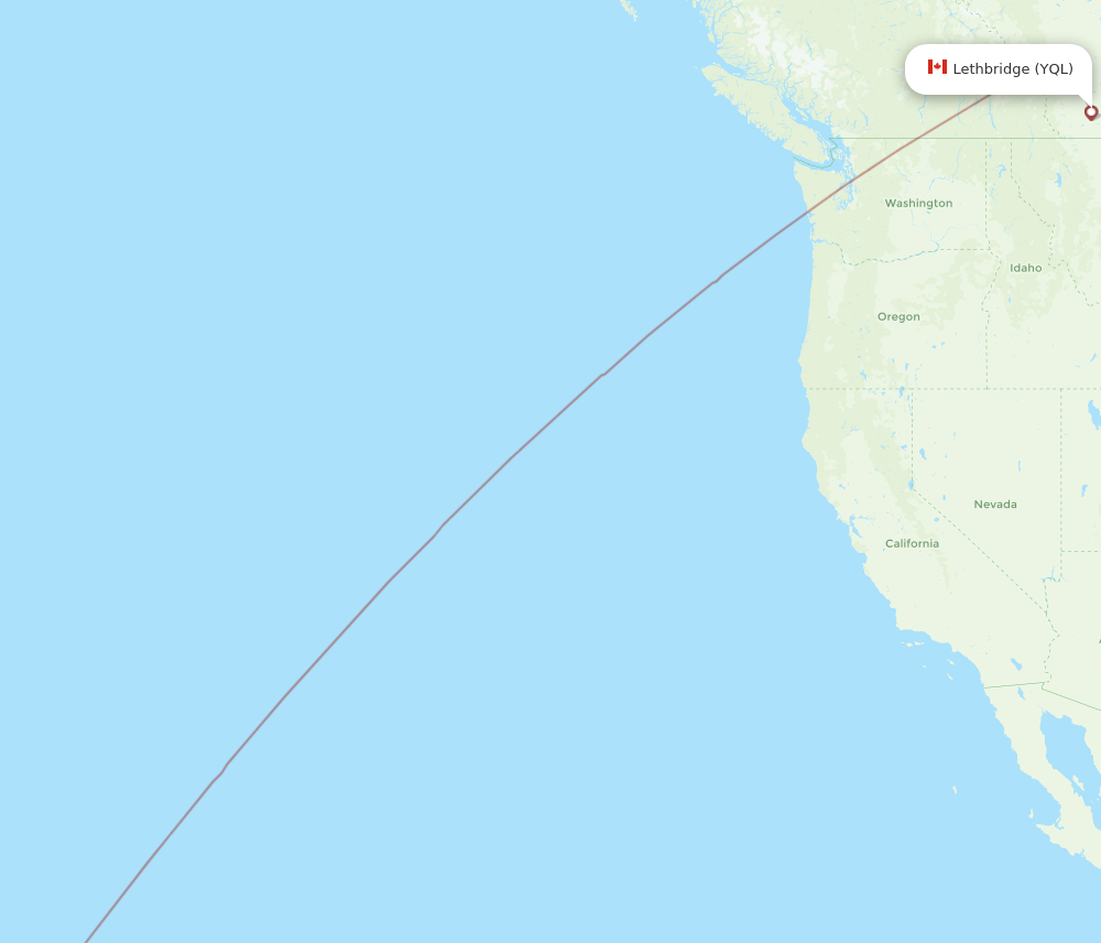 All Flight Routes From Lethbridge To Kailua Kona Yql To Koa Flight