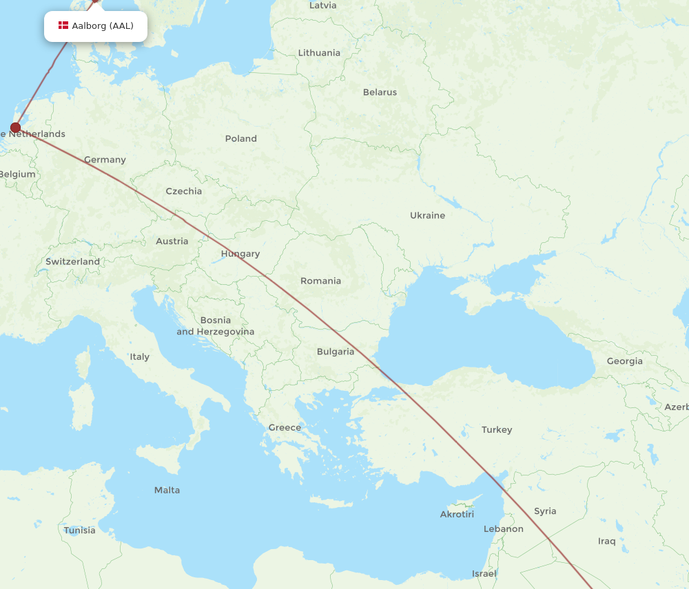 Flights from Aalborg to Riyadh AAL to RUH Flight Routes