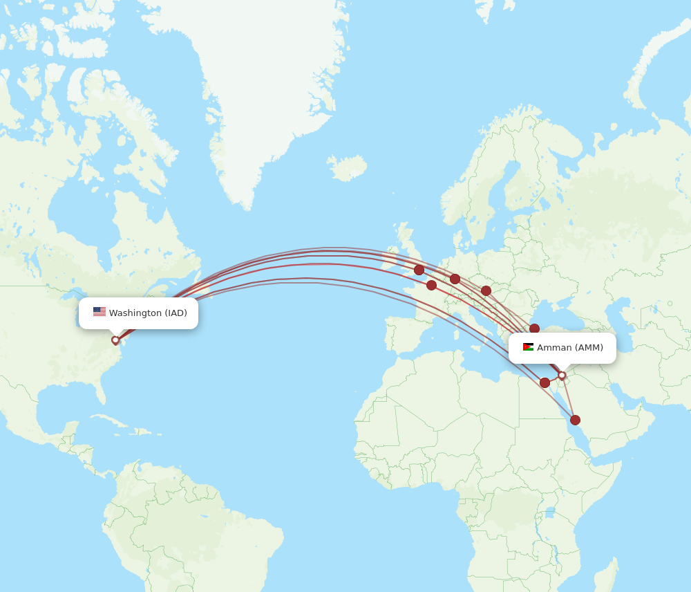 Flights from dulles cheap to amman jordan