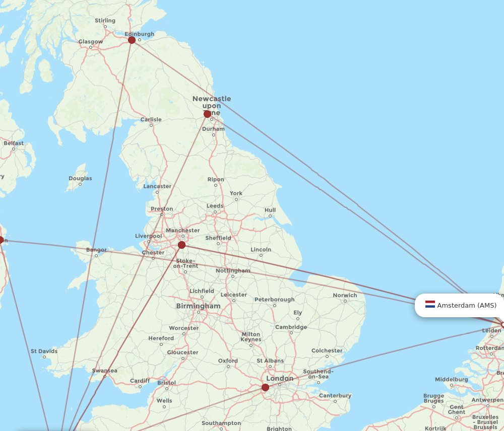 All Flight Routes From Amsterdam To Newquay Ams To Nqy Flight Routes 1447