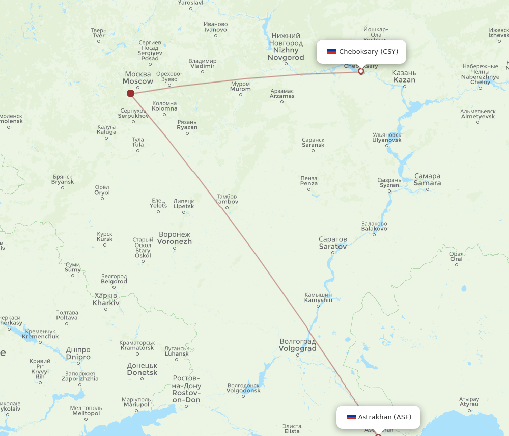 Cheboksary to moscow flight