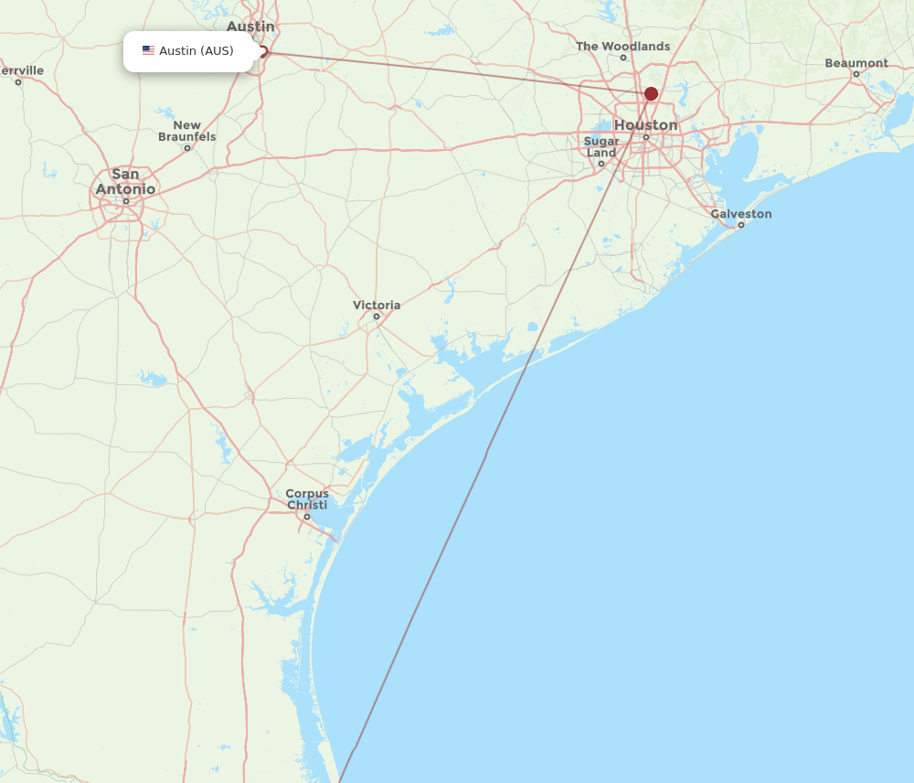 Flights from Austin to Brownsville AUS to BRO Flight Routes