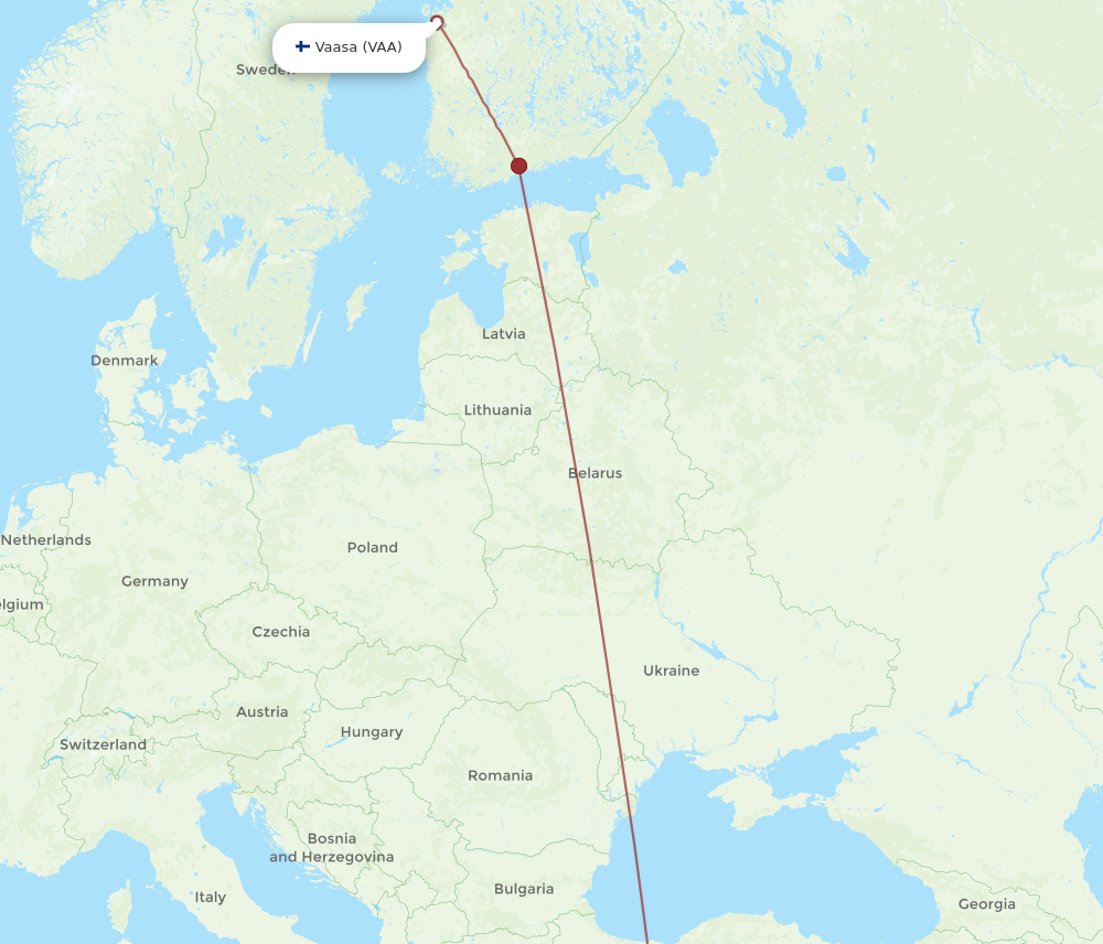 Flights from Antalya to Vaasa AYT to VAA Flight Routes