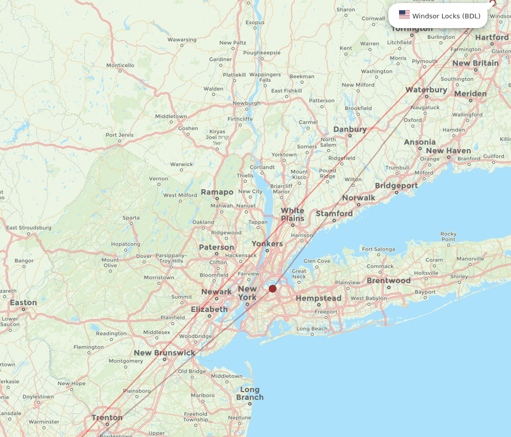 Flights from Hartford to Philadelphia BDL to PHL Flight Routes