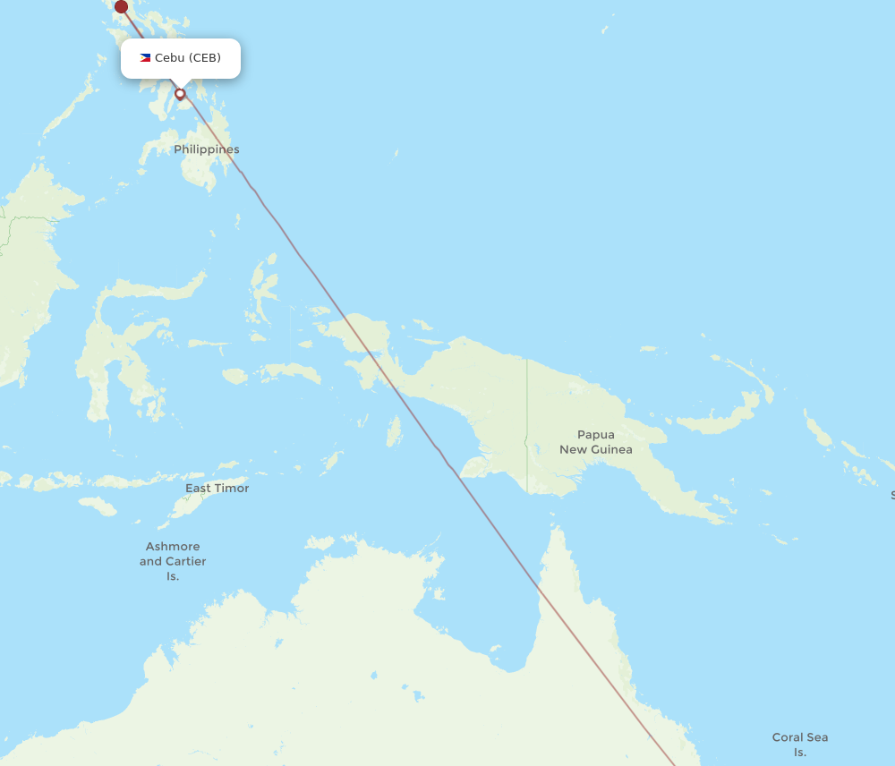 Flights from Brisbane to Cebu City BNE to CEB Flight Routes