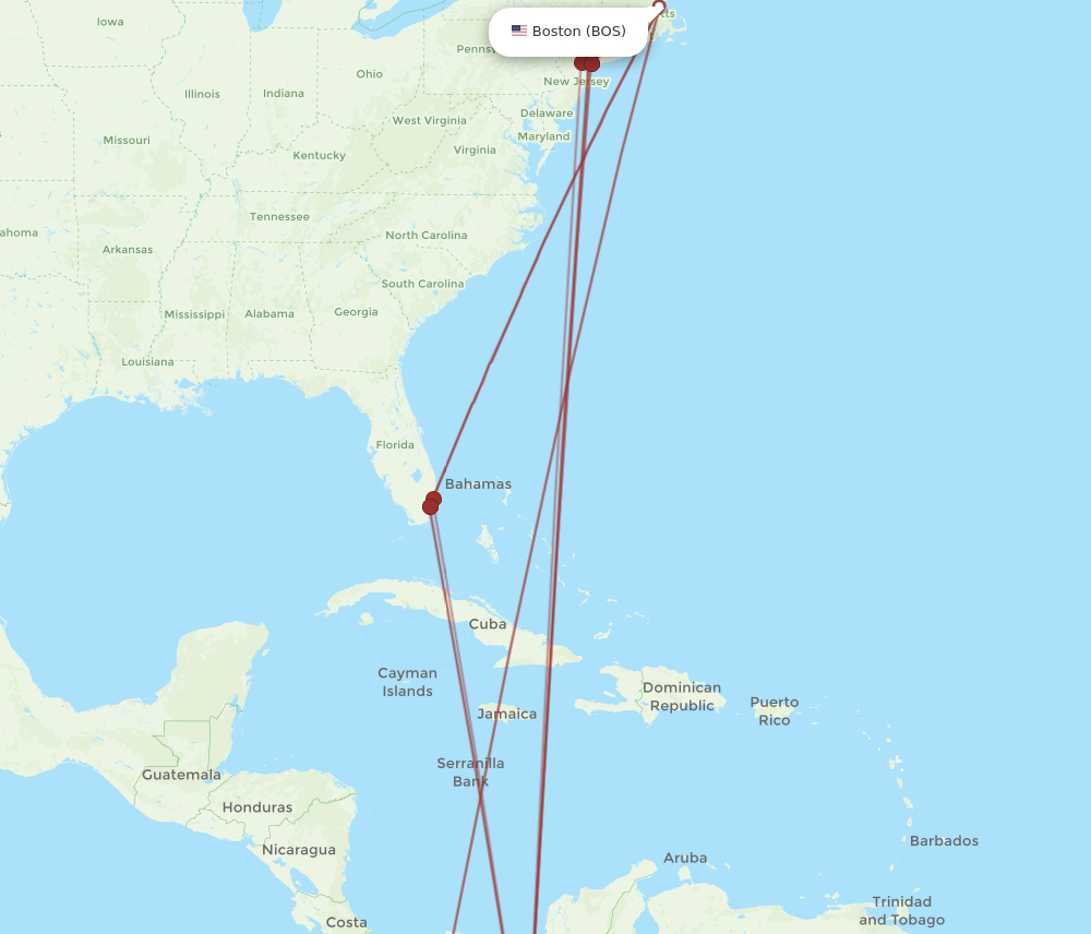 Flights from Boston to Cali BOS to CLO Flight Routes