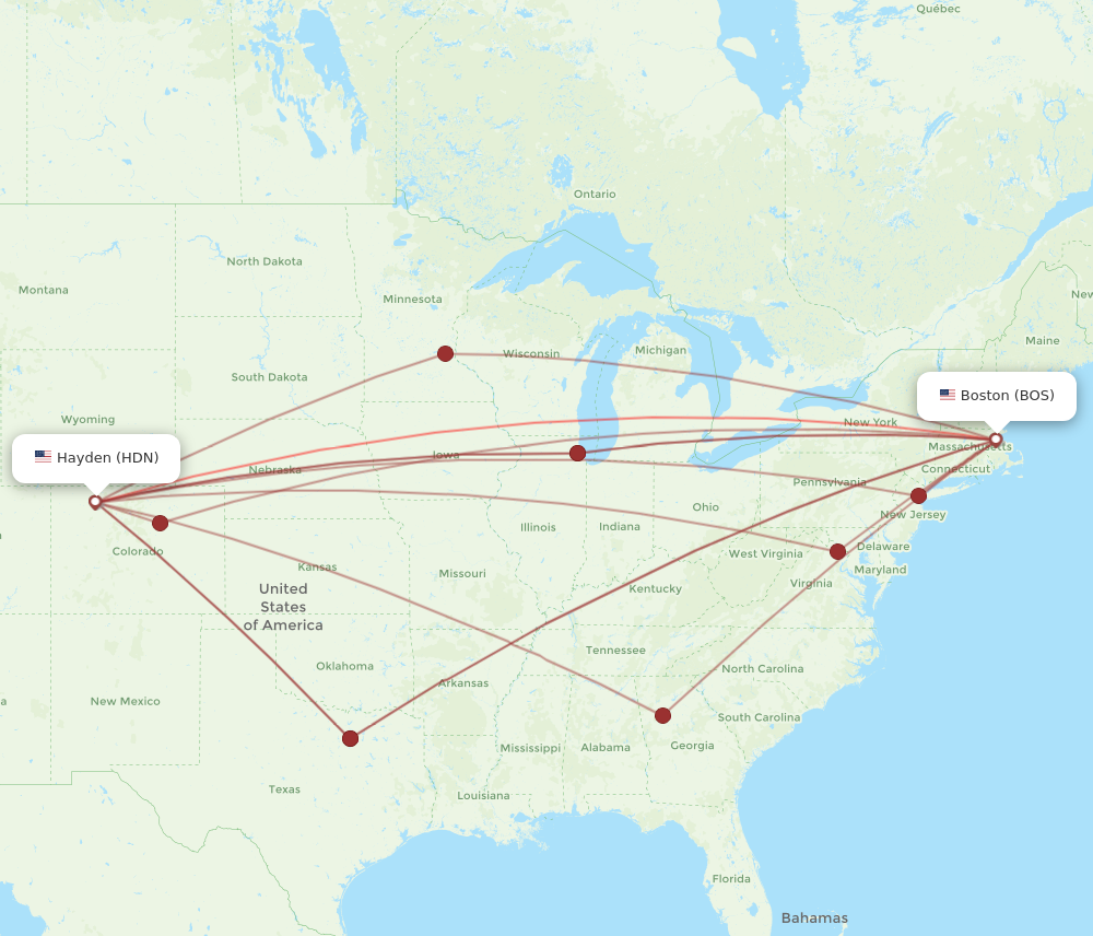 Flights from Boston to Hayden BOS to HDN Flight Routes