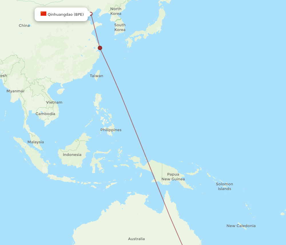 Flights from Sydney to Qinhuangdao, SYD to BPE - Flight Routes