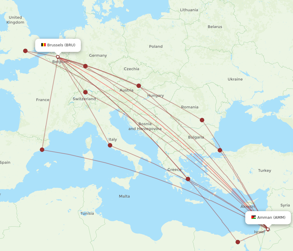 Flight sales brussels amman