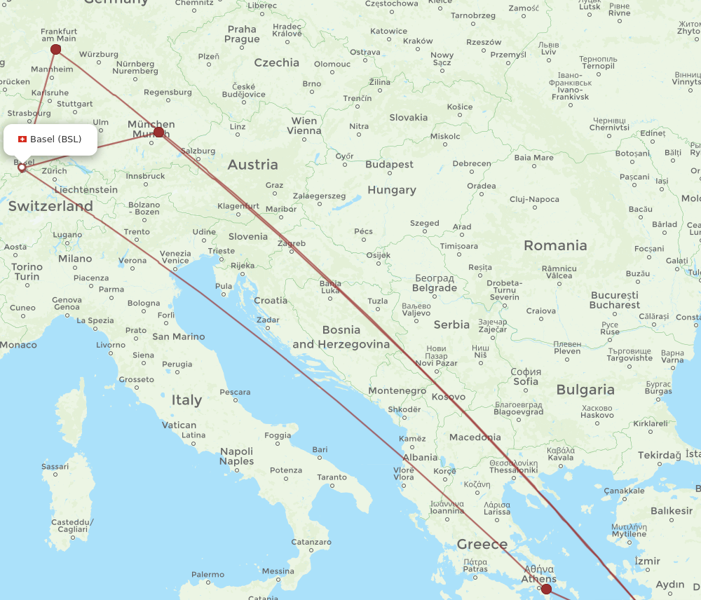 Flights from Basel Switzerland Mulhouse to Rhodes BSL to RHO