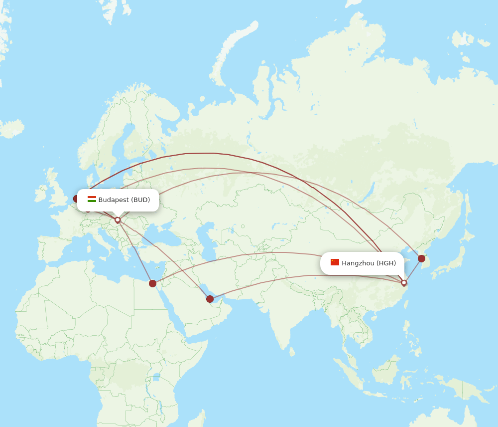 All Flight Routes From Budapest To Hangzhou Bud To Hgh Flight Routes 5368