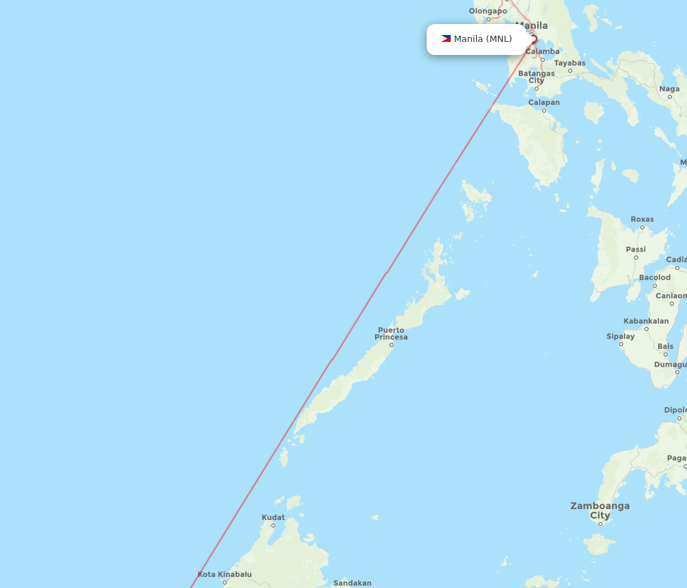 All Flight Routes From Bandar Seri Begawan To Manila Bwn To Mnl Flight Routes 8968