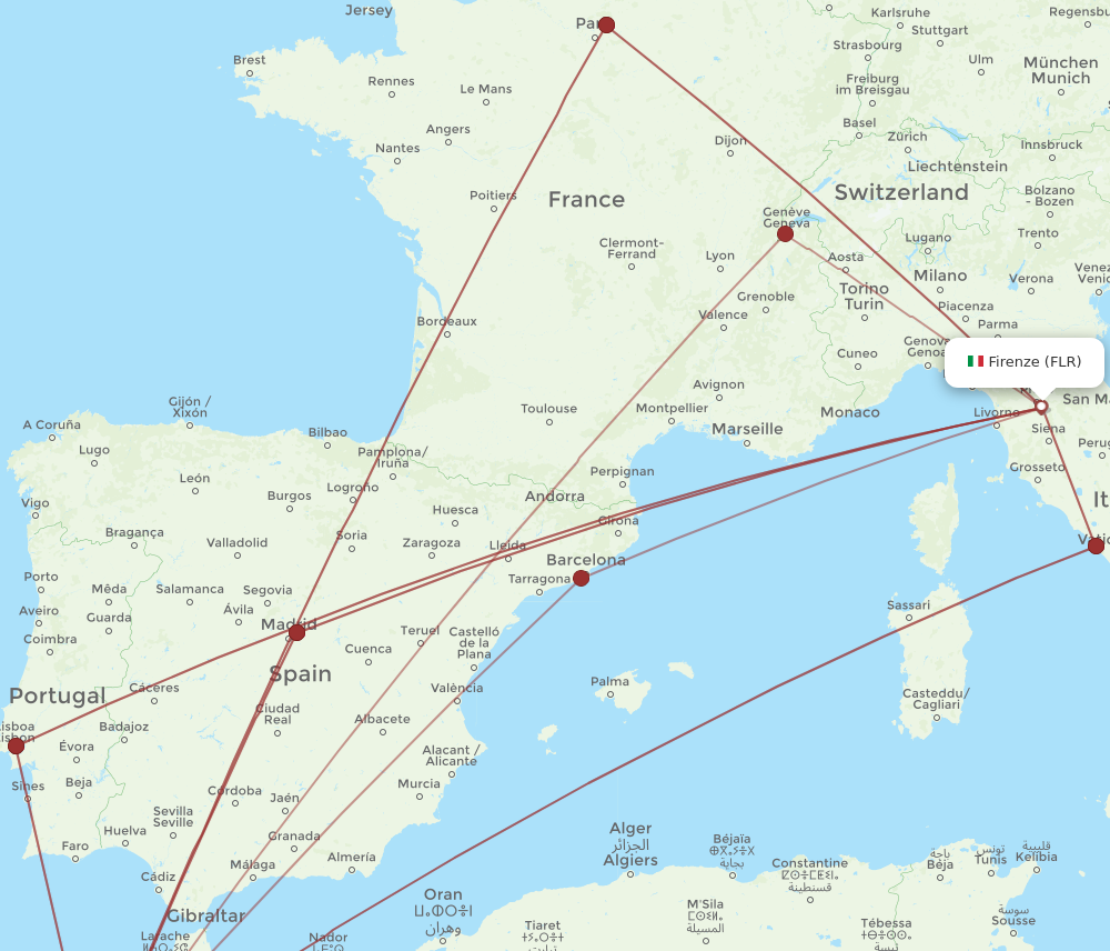 Flights from Casablanca to Florence CMN to FLR Flight Routes