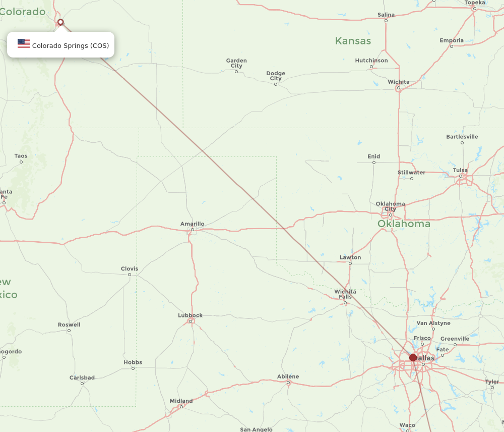 Flights from Colorado Springs to College Station COS to CLL